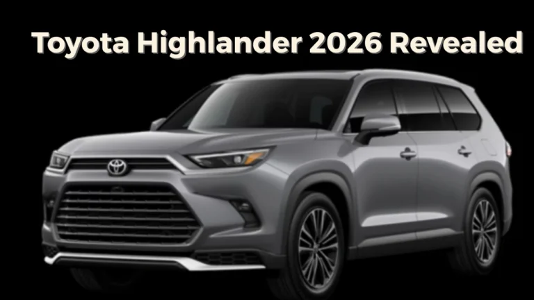 Toyota Highlander 2026 Revealed